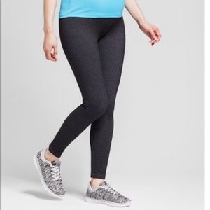 Isabel Maternity Dark Heather Gray active leggings